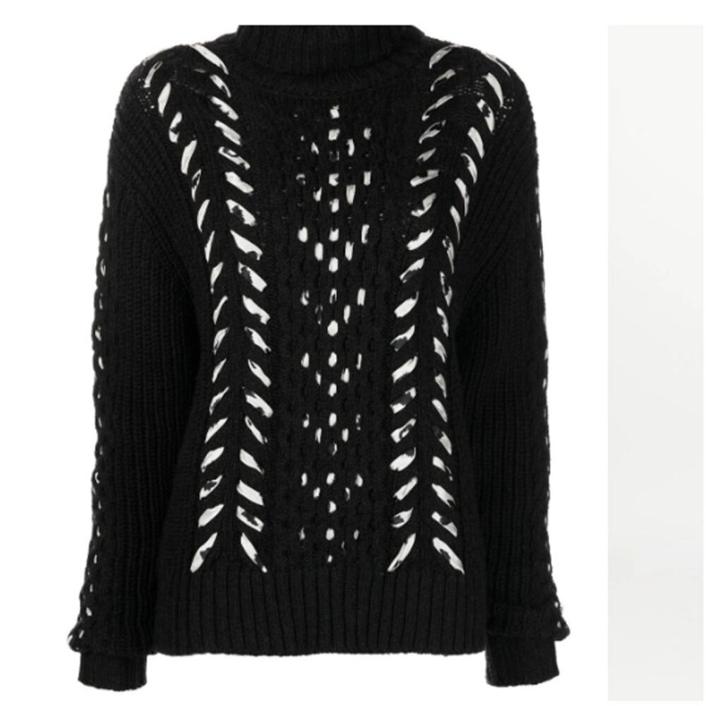 Jason Wu Merino Wool Turtleneck Sweater Size XL - Picture 5 of 8
